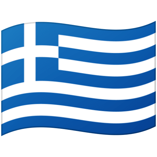 Google design of the flag: Greece emoji verson:Noto Color Emoji 15.0