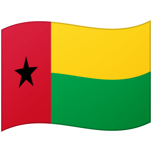 Google design of the flag: Guinea-Bissau emoji verson:Noto Color Emoji 15.0