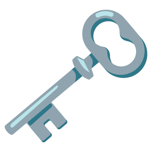 Google design of the old key emoji verson:Noto Color Emoji 15.0