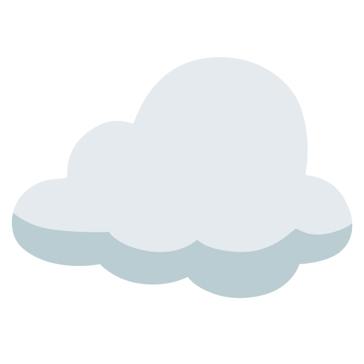 Google design of the cloud emoji verson:Noto Color Emoji 15.0