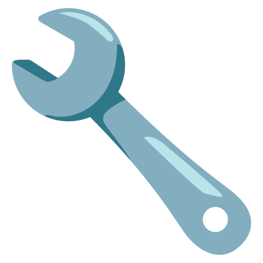 Google design of the wrench emoji verson:Noto Color Emoji 15.0