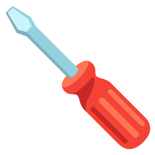 Google design of the screwdriver emoji verson:Noto Color Emoji 15.0