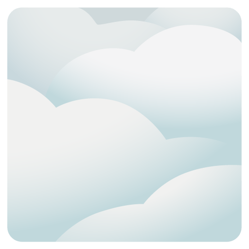 Google design of the fog emoji verson:Noto Color Emoji 15.0
