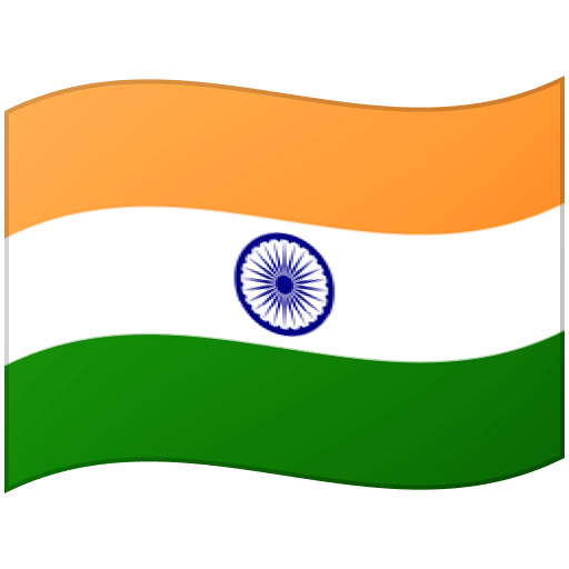 Google design of the flag: India emoji verson:Noto Color Emoji 15.0