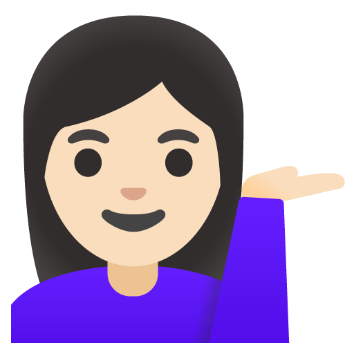 💁🏻‍♀️ Woman Tipping Hand: Light Skin Tone Emoji Meaning - From Girl ...