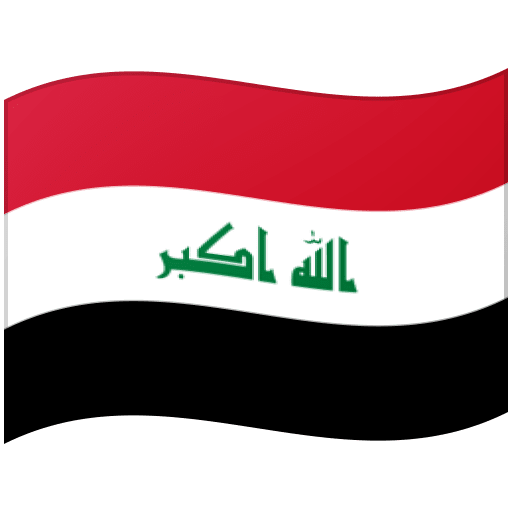 Google design of the flag: Iraq emoji verson:Noto Color Emoji 15.0