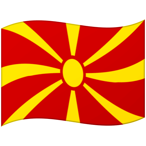 Google design of the flag: North Macedonia emoji verson:Noto Color Emoji 15.0