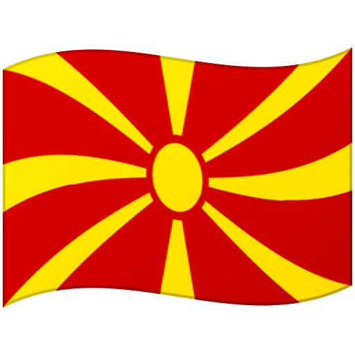 Google design of the flag: North Macedonia emoji verson:Noto Color Emoji 15.0