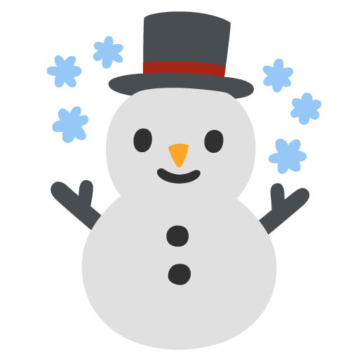 Google design of the snowman emoji verson:Noto Color Emoji 15.0
