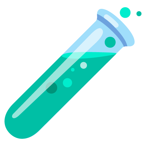 Google design of the test tube emoji verson:Noto Color Emoji 15.0