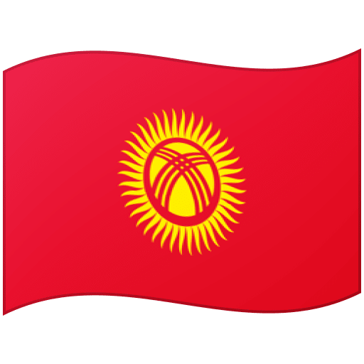 Google design of the flag: Kyrgyzstan emoji verson:Noto Color Emoji 15.0
