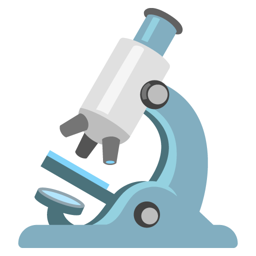 Google design of the microscope emoji verson:Noto Color Emoji 15.0