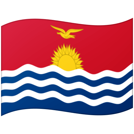Google design of the flag: Kiribati emoji verson:Noto Color Emoji 15.0