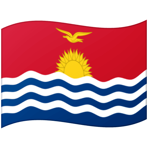 Google design of the flag: Kiribati emoji verson:Noto Color Emoji 15.0