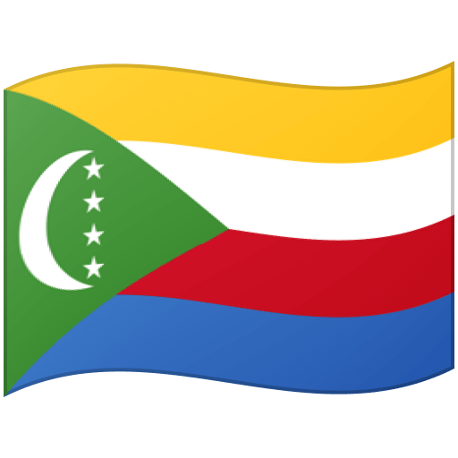 Google design of the flag: Comoros emoji verson:Noto Color Emoji 15.0