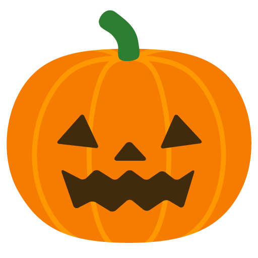 Google design of the jack-o-lantern emoji verson:Noto Color Emoji 15.0