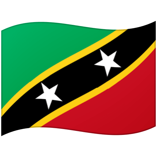 Google design of the flag: St. Kitts & Nevis emoji verson:Noto Color Emoji 15.0
