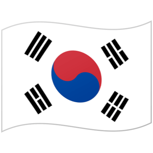 Google design of the flag: South Korea emoji verson:Noto Color Emoji 15.0