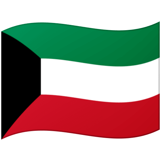 Google design of the flag: Kuwait emoji verson:Noto Color Emoji 15.0