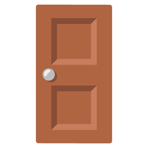 Google design of the door emoji verson:Noto Color Emoji 15.0