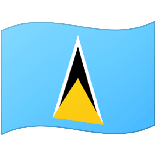 Google design of the flag: St. Lucia emoji verson:Noto Color Emoji 15.0