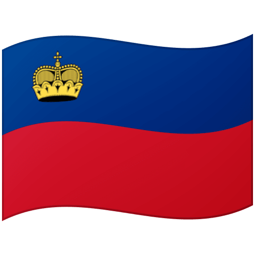 Google design of the flag: Liechtenstein emoji verson:Noto Color Emoji 15.0