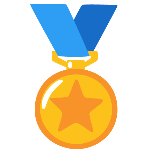 Google design of the sports medal emoji verson:Noto Color Emoji 15.0
