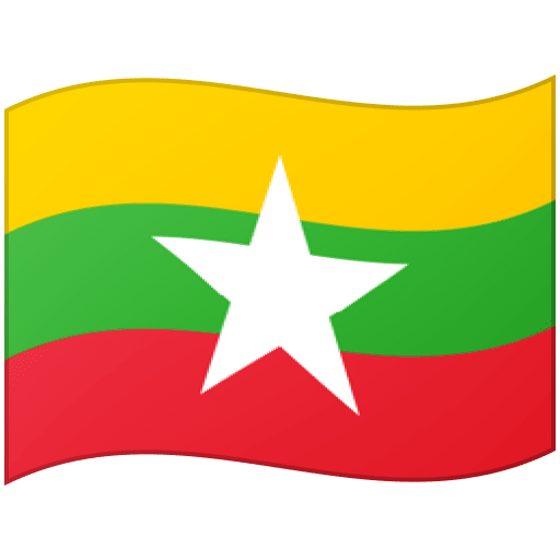 Google design of the flag: Myanmar (Burma) emoji verson:Noto Color Emoji 15.0