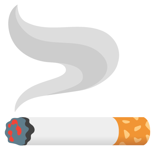 Google design of the cigarette emoji verson:Noto Color Emoji 15.0