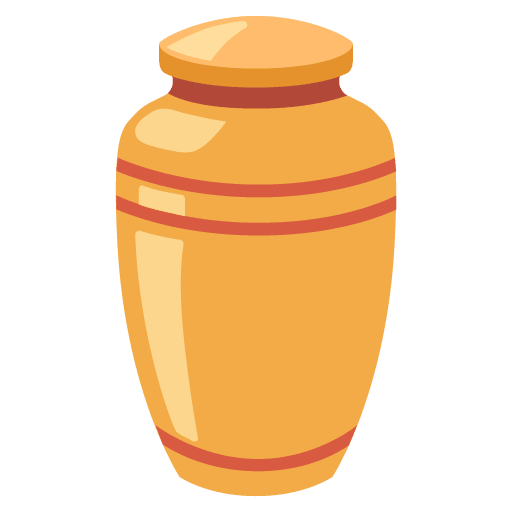 Google design of the funeral urn emoji verson:Noto Color Emoji 15.0
