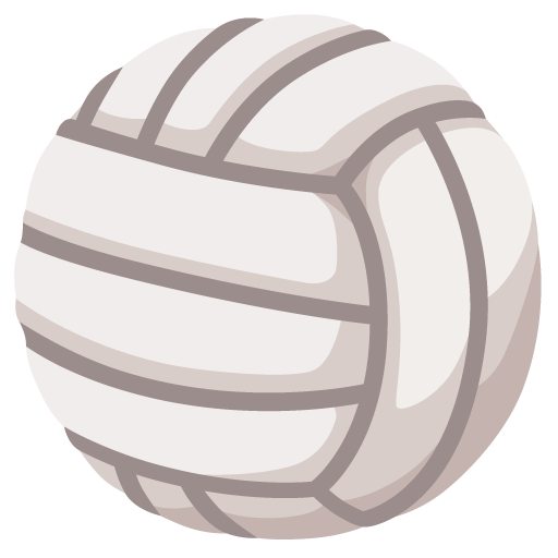 Google design of the volleyball emoji verson:Noto Color Emoji 15.0
