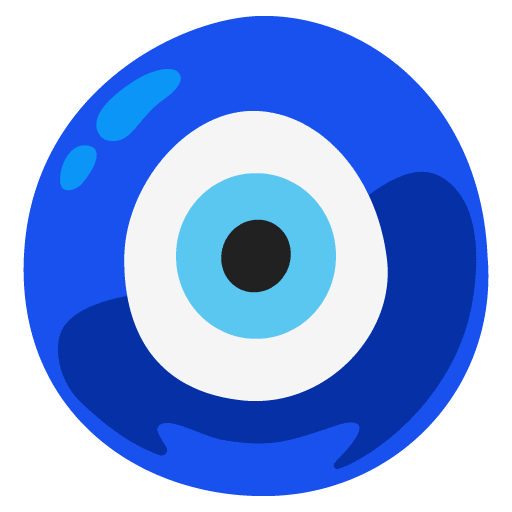 Google design of the nazar amulet emoji verson:Noto Color Emoji 15.0