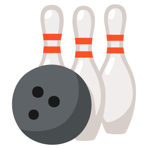Google design of the bowling emoji verson:Noto Color Emoji 15.0