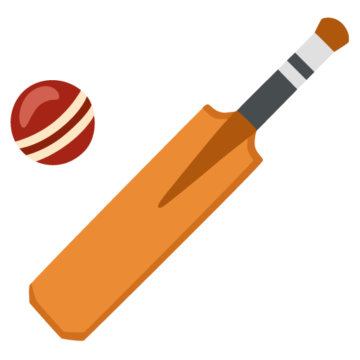 Google design of the cricket game emoji verson:Noto Color Emoji 15.0