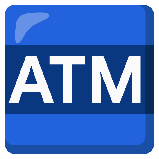 Google design of the ATM sign emoji verson:Noto Color Emoji 15.0