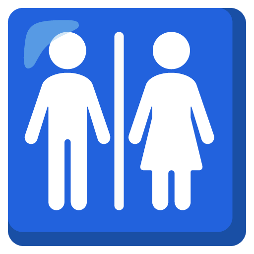 Google design of the restroom emoji verson:Noto Color Emoji 15.0