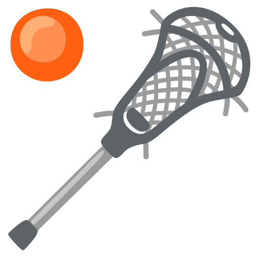 Google design of the lacrosse emoji verson:Noto Color Emoji 15.0