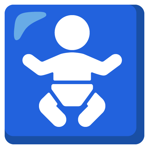 Google design of the baby symbol emoji verson:Noto Color Emoji 15.0