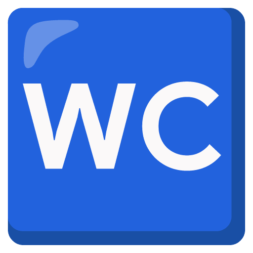 Google design of the water closet emoji verson:Noto Color Emoji 15.0