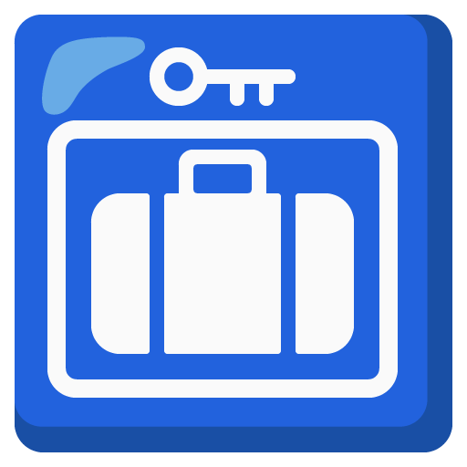 Google design of the left luggage emoji verson:Noto Color Emoji 15.0