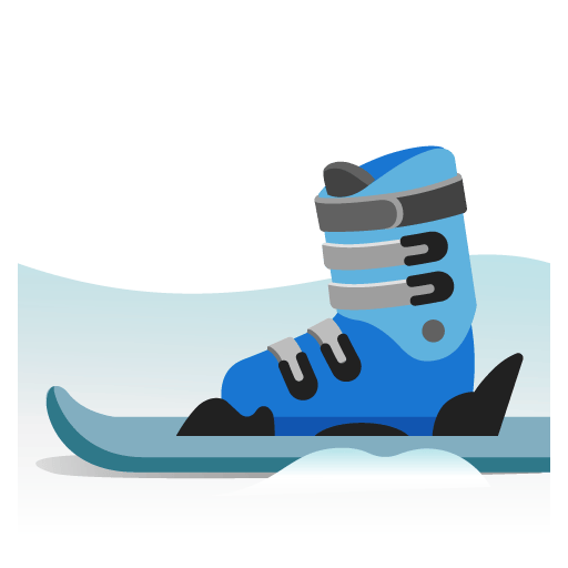 Google design of the skis emoji verson:Noto Color Emoji 15.0