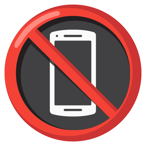 Google design of the no mobile phones emoji verson:Noto Color Emoji 15.0