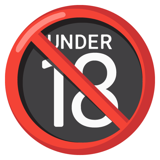 Google design of the no one under eighteen emoji verson:Noto Color Emoji 15.0