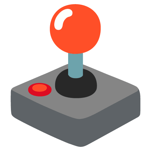 Google design of the joystick emoji verson:Noto Color Emoji 15.0
