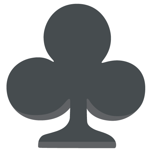Google design of the club suit emoji verson:Noto Color Emoji 15.0