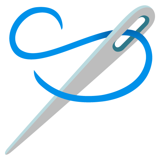 Google design of the sewing needle emoji verson:Noto Color Emoji 15.0