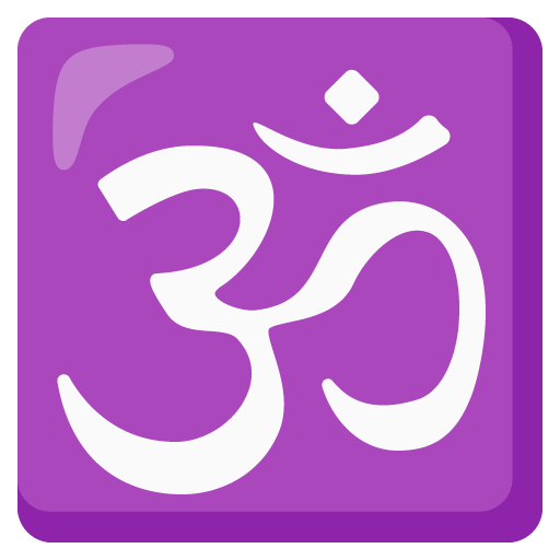 Google design of the om emoji verson:Noto Color Emoji 15.0