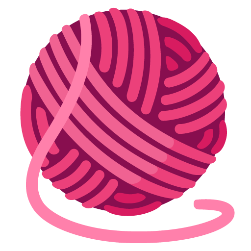 Google design of the yarn emoji verson:Noto Color Emoji 15.0