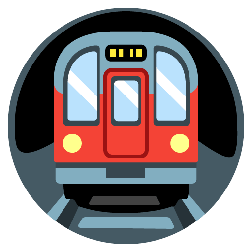 Google design of the metro emoji verson:Noto Color Emoji 15.0