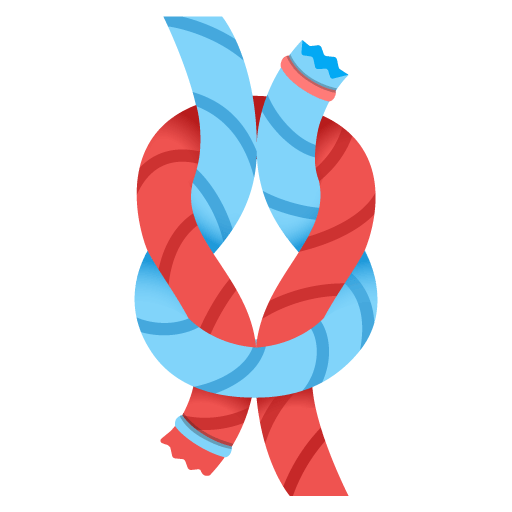 Google design of the knot emoji verson:Noto Color Emoji 15.0